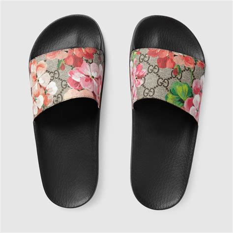 bloom and blossom gucci slides|Gucci flip flops clearance.